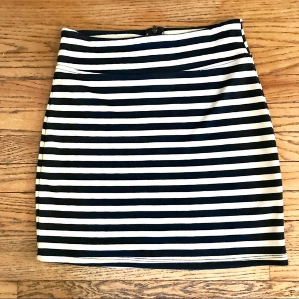 Striped Silence & Noise bodycon skirt - Picture 1 of 4